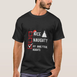 Analytiska Insikter Snäll Stygg Jul V-ringad T Shirt