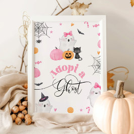 Anamma en spök Halloween födelsedagsfest Poster