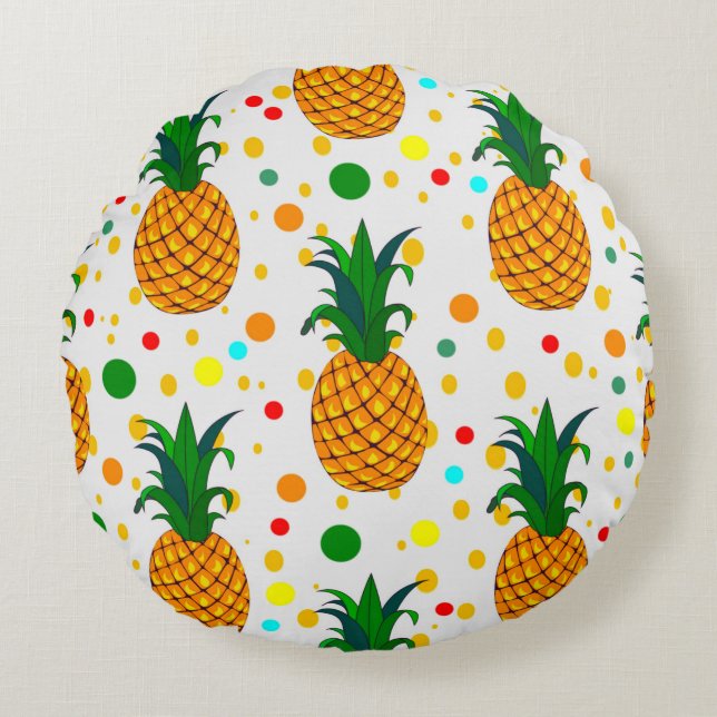 Ananas 2 dekorativ kudde (Framsidan)