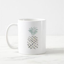 Ananas Abstrakt Art Kaffemugg