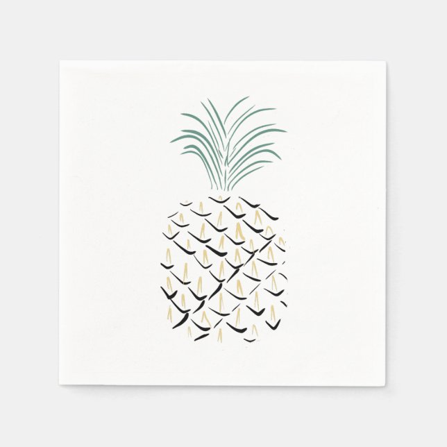 Ananas Abstrakt Art Pappersservett (Framsidan)