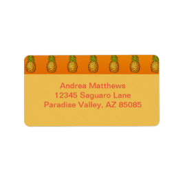 Ananas Adressetikett