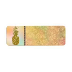 Ananas adressetikett returadress etikett