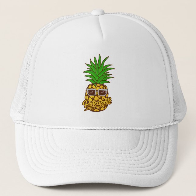 Ananas älskare-ananas med solglasögon keps (Framsida)