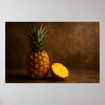 Ananas & Ananasskiva Rustik Grunge Foto