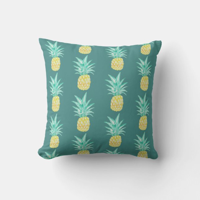 Ananas Art Turcos Mönster Pillow Kudde (Framsida)
