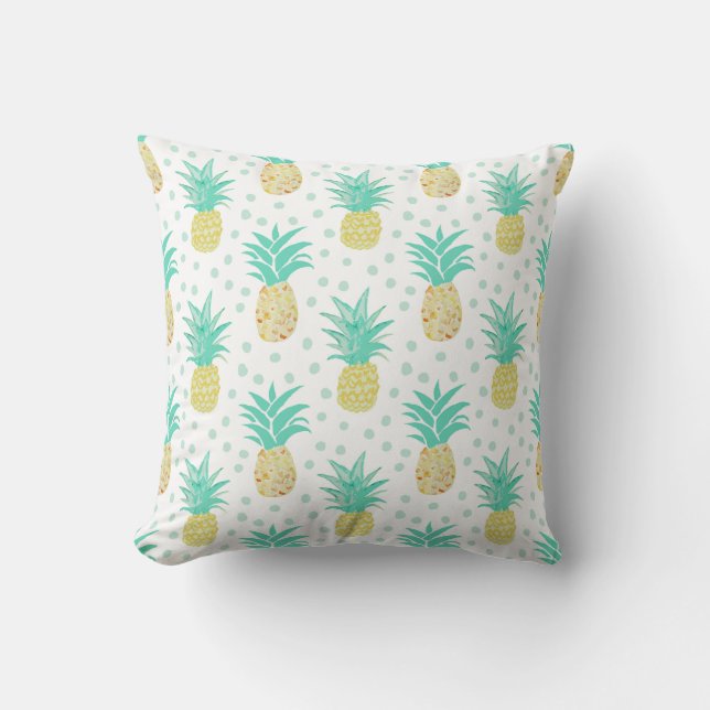 Ananas Art Turcos Mönster Pillow Kudde (Framsida)