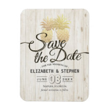 Ananas av bröllop spara datum Guld