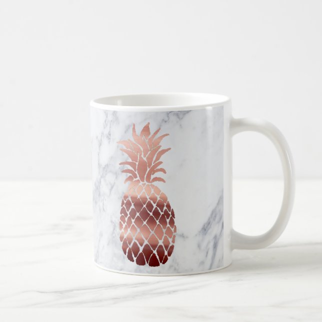 Ananas av ro guld kaffemugg (Höger)