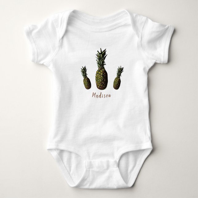Ananas Baby Bodykostym T Shirt (Framsida)