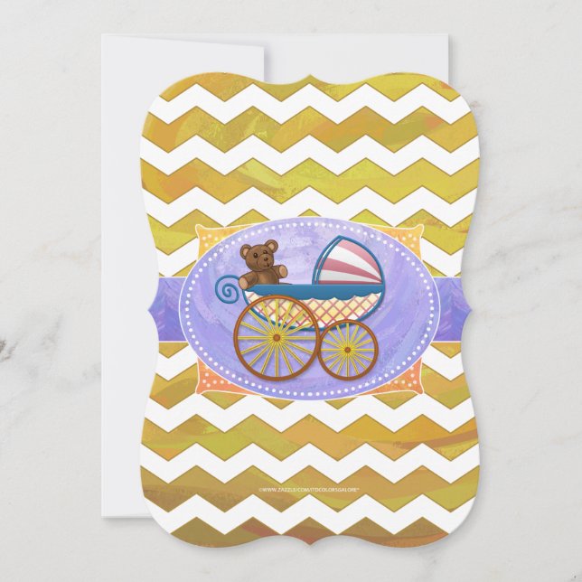 Ananas Baby Saker Inbjudningar (Framsida)