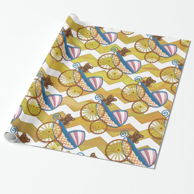 Ananas Baby Saker Presentpapper (Utrullad)