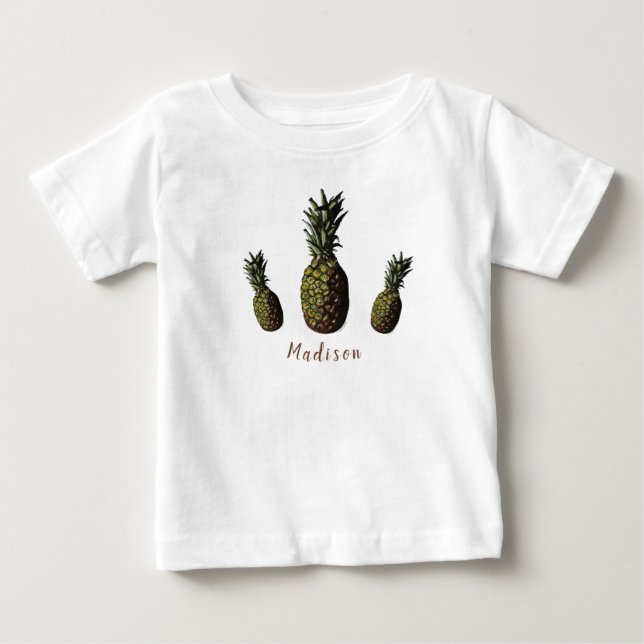 Ananas Baby T-Shirt (Framsida)