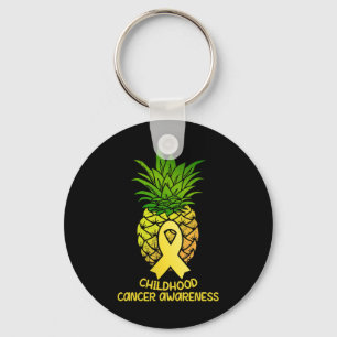 Ananas Barnomadisering Medvetandegörandegåva Nyckelring