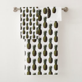 Ananas Bath Towels, Tvätta Trasa