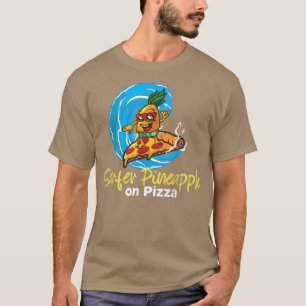 Ananas Belong på Pizza Surfer Pineapple Boy på Piz T Shirt