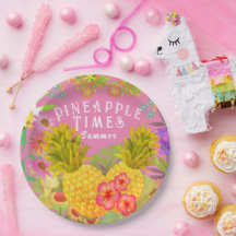 Ananas Blommigt Rosa