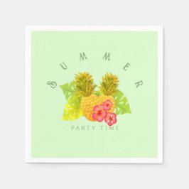 Ananas Chic Grönt Pappersservett