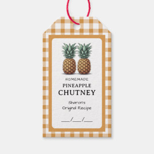 Ananas Chutney Konserver Presentetikett