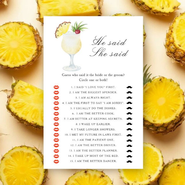 Ananas Cocktail Hon sa hon sa bröllopsdusch (Skapare uppladdad)