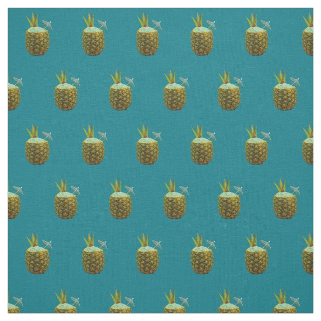 Ananas Cocktail Tyg (Provkarta)