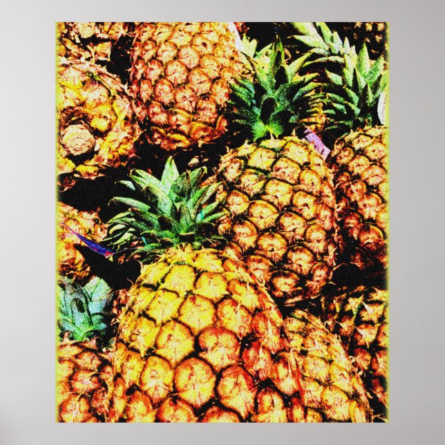 "Ananas" Cute Photo. Köp nu Poster (Framsidan)