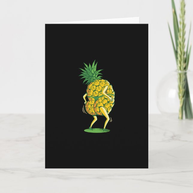 Ananas Dancing Kort (Framsida)