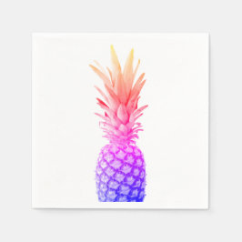 Ananas Färglös Rosa Lila Regbow Pappersservett