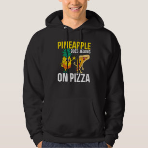 Ananas finns på Pizza Pineapple Pizza Hoodie