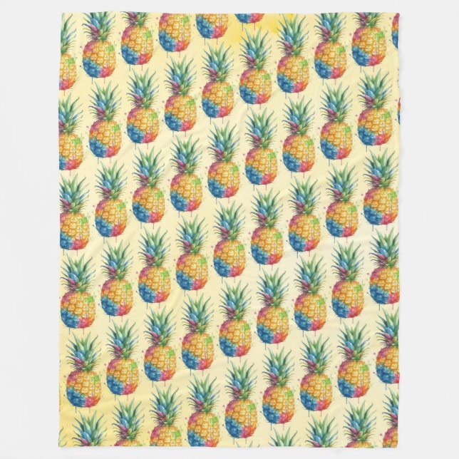 Ananas Fleecefilt (Framsidan)
