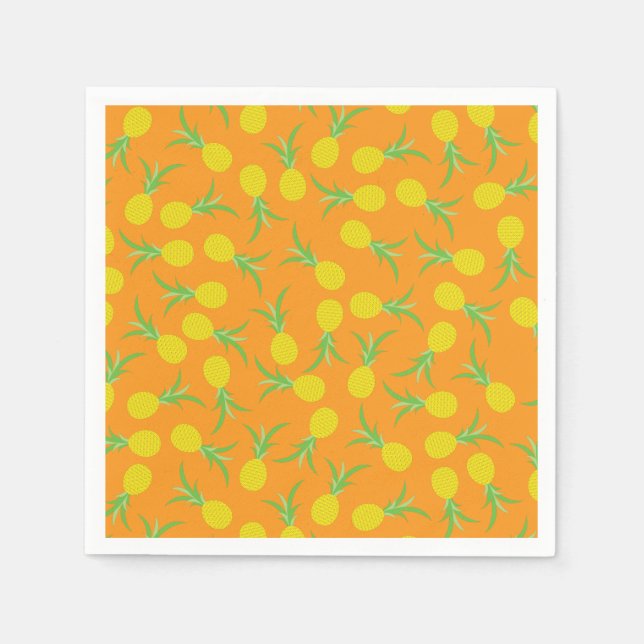 Ananas Födelsedagsfest Pappersservett (Framsidan)