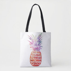 Ananas för bibelcitat tygkasse