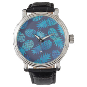 Ananas för blåttTiefärg Armbandsur