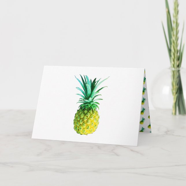 Ananas för funkyn Ditt tomt gratulationskort för t Kort (Framsida)