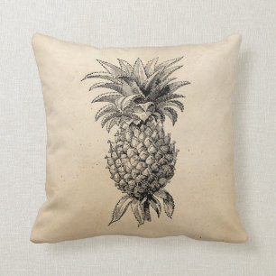 Ananas för illustration för vintage1800sananas kudde