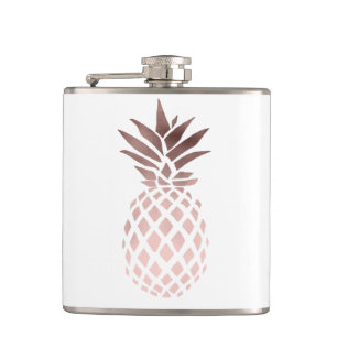 ananas för klar faux för elegant rosa guld- fickplunta