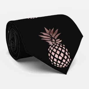 ananas för klar faux för elegant rosa guld- slips