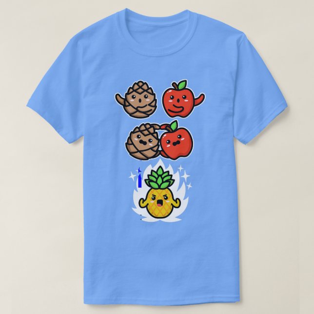 Ananas för Mashup Gräs Apple Fusion Toppen Pineapp T Shirt (Design framsida)