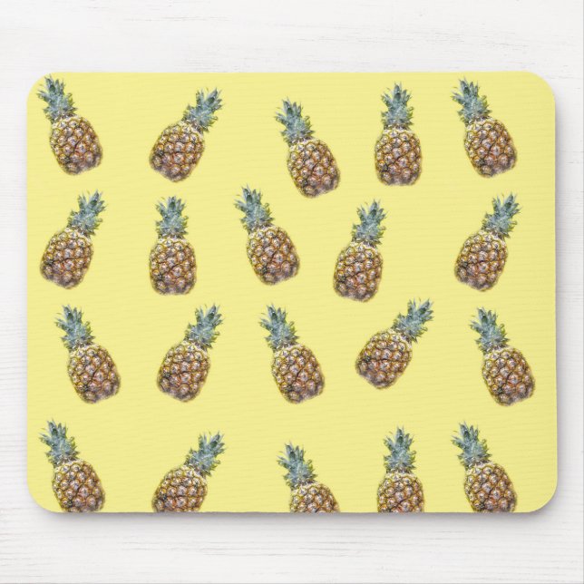Ananas Frukt Mönster Musmatta (Framsidan)