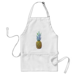 Ananas Frukt Strand Efterrätt Färgglad Tropisk Förkläde