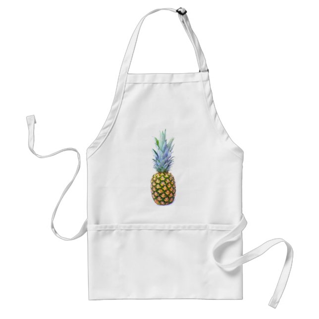 Ananas Frukt Strand Efterrätt Färgglad Tropisk Förkläde (Framsidan)