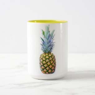 Ananas Frukt Strand Efterrätt Färgglad Tropisk Två-Tonad Mugg