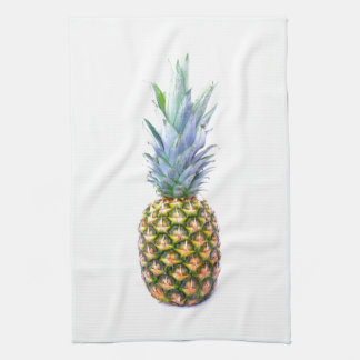 Ananas Frukt Strand Efterrätt Färgrik Tropisk Kökshandduk