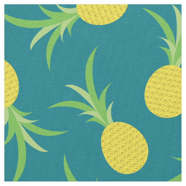 Ananas Frukt Tropisk Barn Söt Tyg (Närbild)