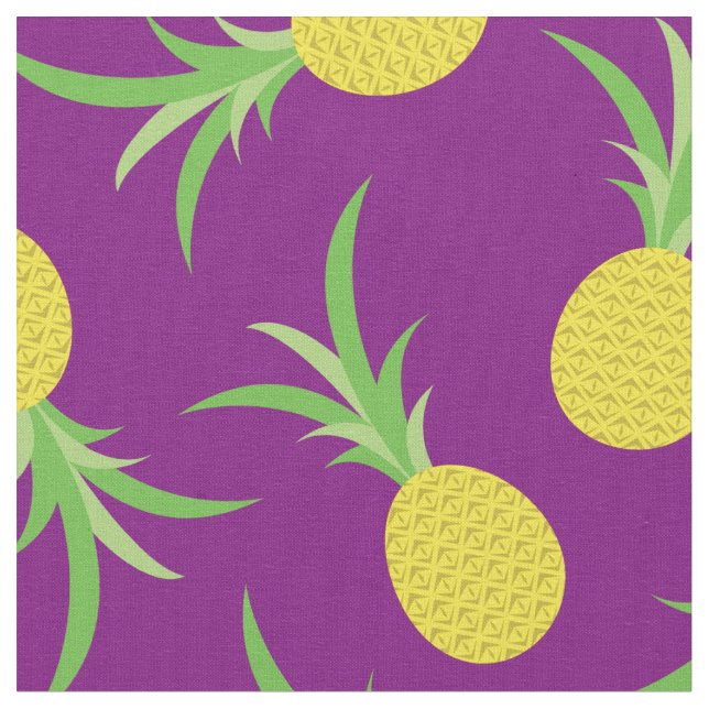 Ananas Frukt Tropisk Barn Söt Tyg (Närbild)