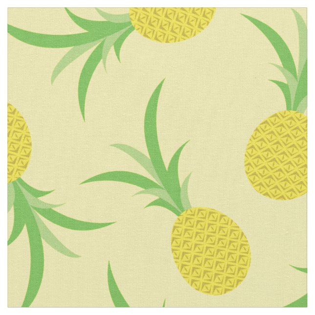 Ananas Frukt Tropisk Barn Söt Tyg (Närbild)