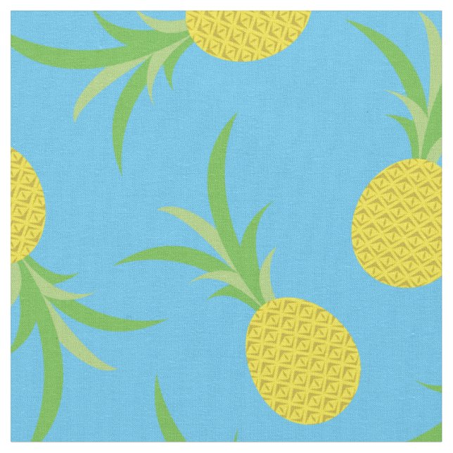 Ananas Frukt Tropisk Barn Söt Tyg (Närbild)