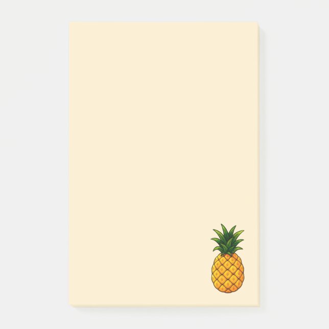 Ananas - Fruktsamling - Post-it Block (Framsida)