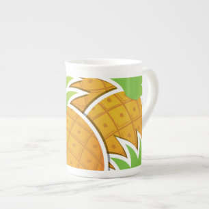 Ananas, funky benporslin mugg