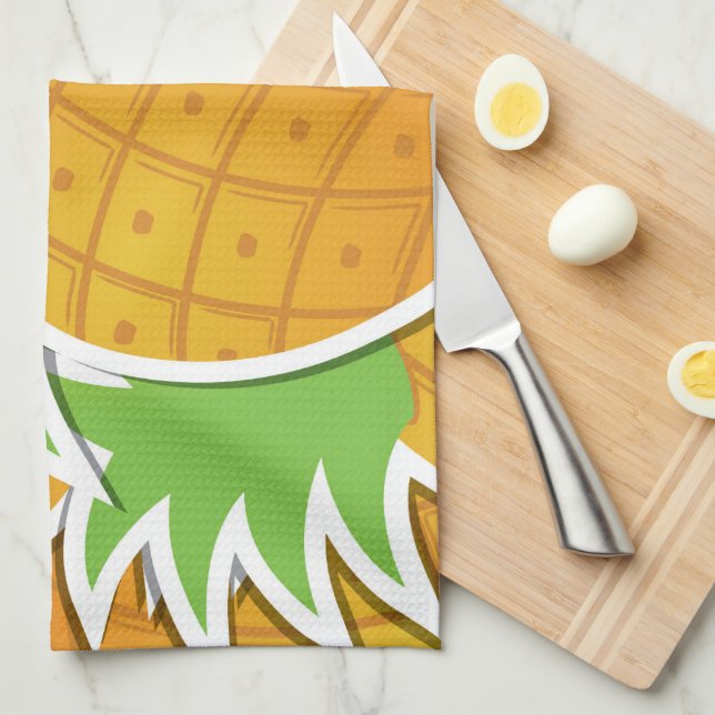 Ananas, funky kökshandduk (Vikt i Fjärdedel)